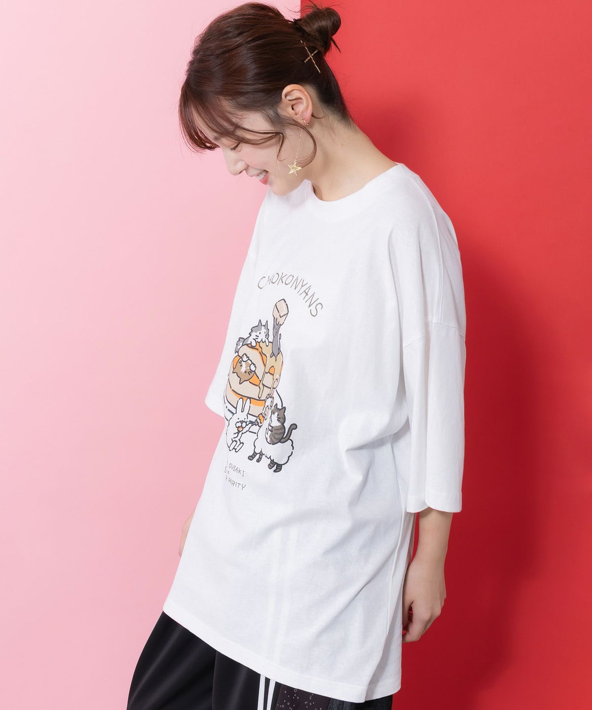 ちょこにゃんず パンケーキTシャツ-6