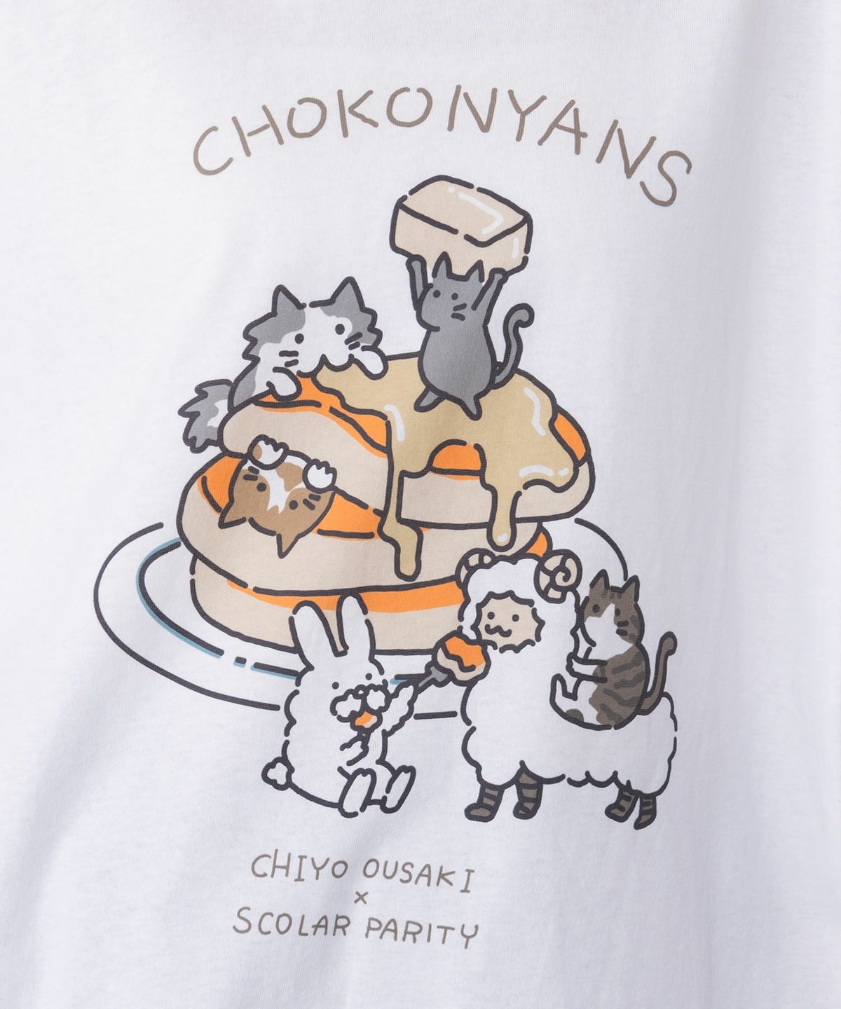 ちょこにゃんず パンケーキTシャツ-10
