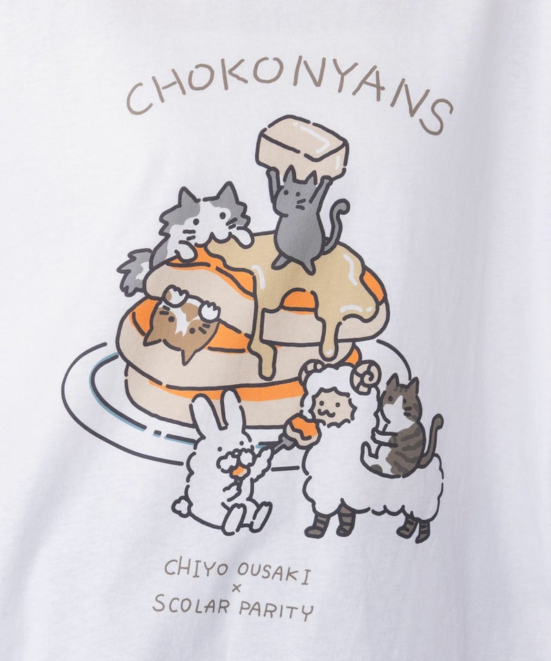 ちょこにゃんず パンケーキTシャツ-10