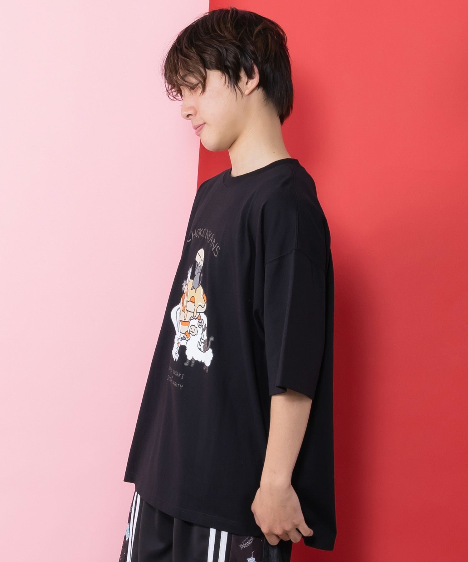 361110：桜咲千依さんコラボ第5弾 ちょこにゃんず パンケーキTシャツの