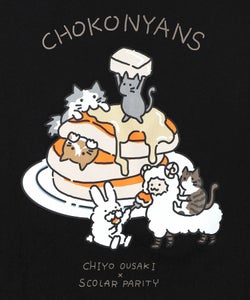 ちょこにゃんず パンケーキTシャツ-21