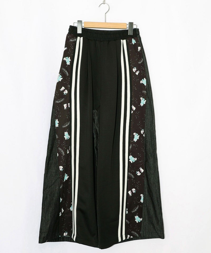 ちょこにゃんず ジャージ×デニム切替パンツ-14