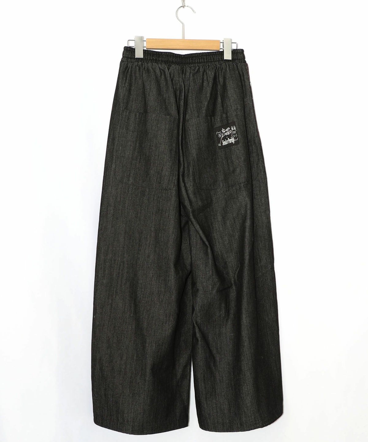 ちょこにゃんず ジャージ×デニム切替パンツ-15