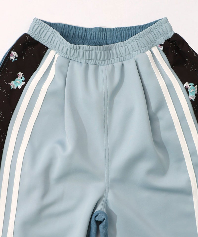 ちょこにゃんず ジャージ×デニム切替パンツ-20