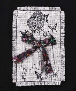 ラメツイード女の子アップリケプルオーバー-14