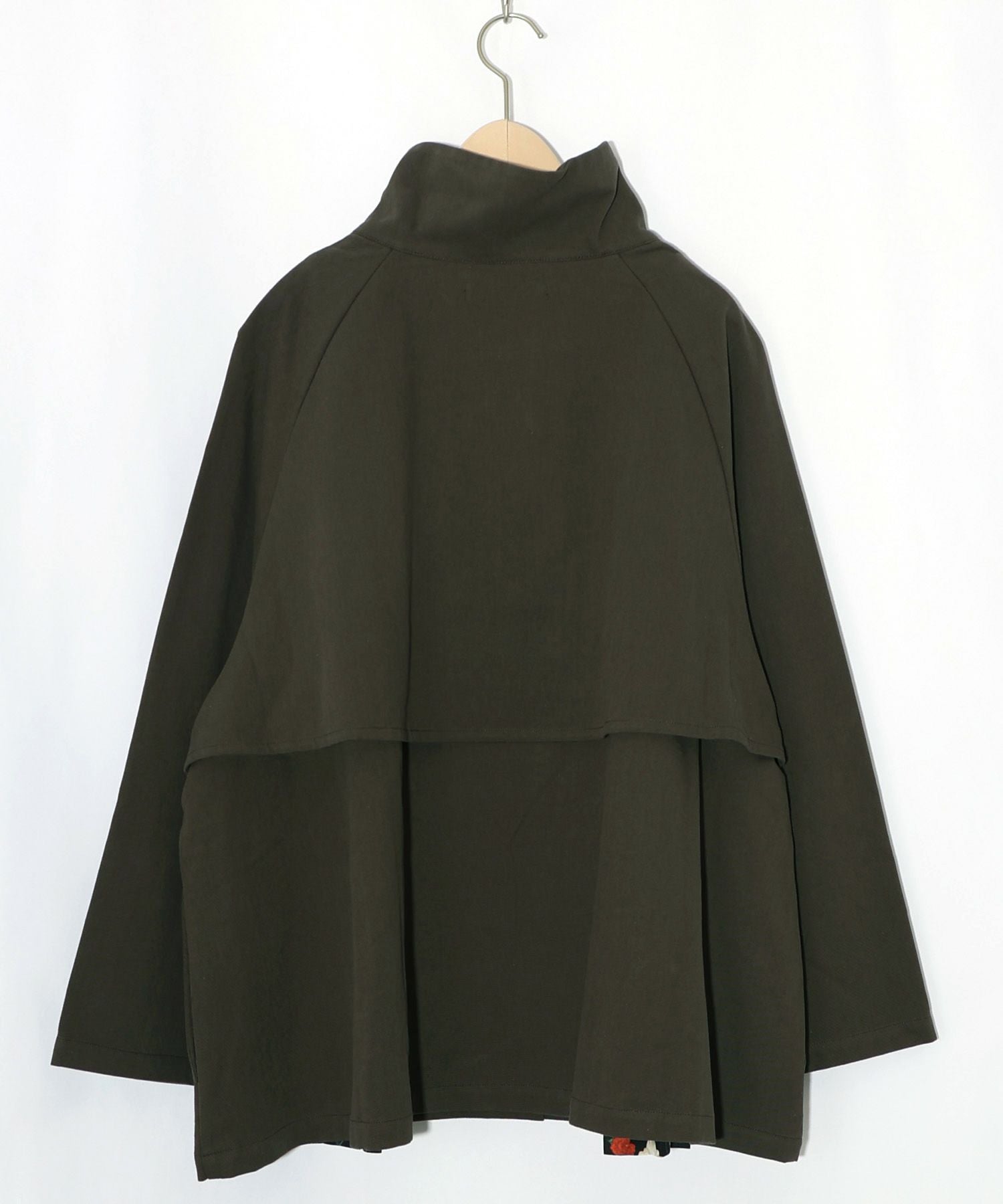 561214：クラシカル柄プリーツ×ツイルトレンチ風コートの通販-ScoLar