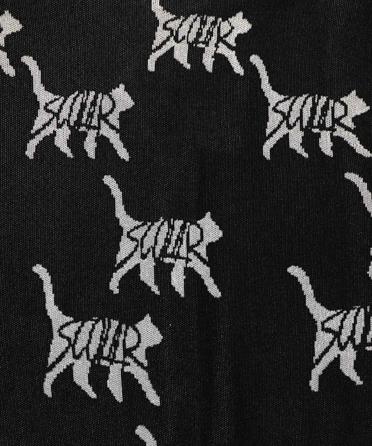 ネコスカラーUVジャガードカーディガン-18