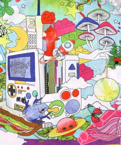 レトロスカーフ柄ワッシャー加工スカート-13