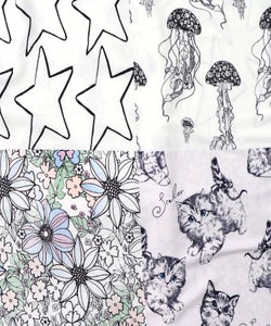 パッチワーク風総柄シャツワンピース-12