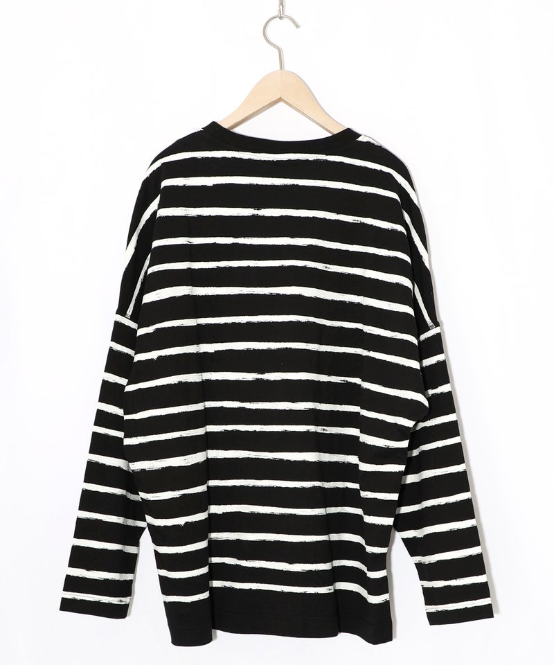 画家ネコボーダーTシャツ-18