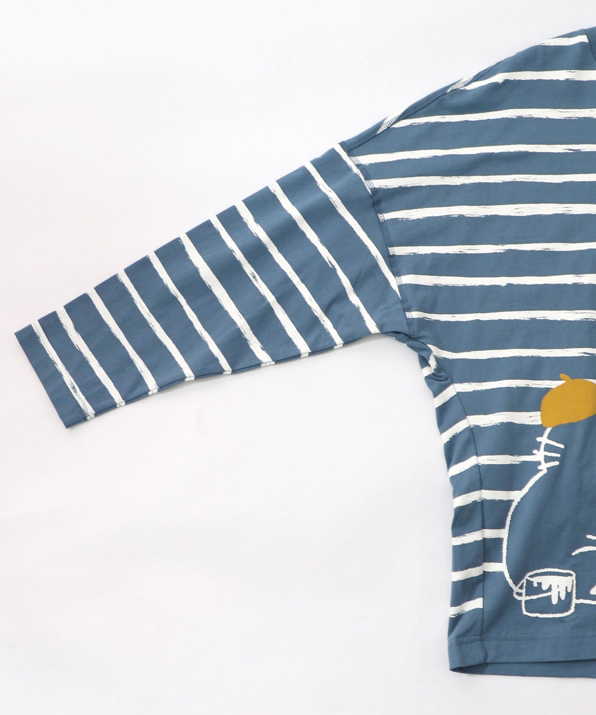 画家ネコボーダーTシャツ-24