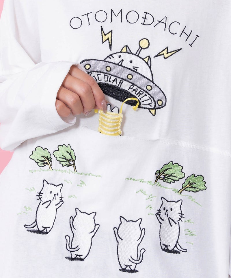 ネコ星へのご招待Tシャツ-7
