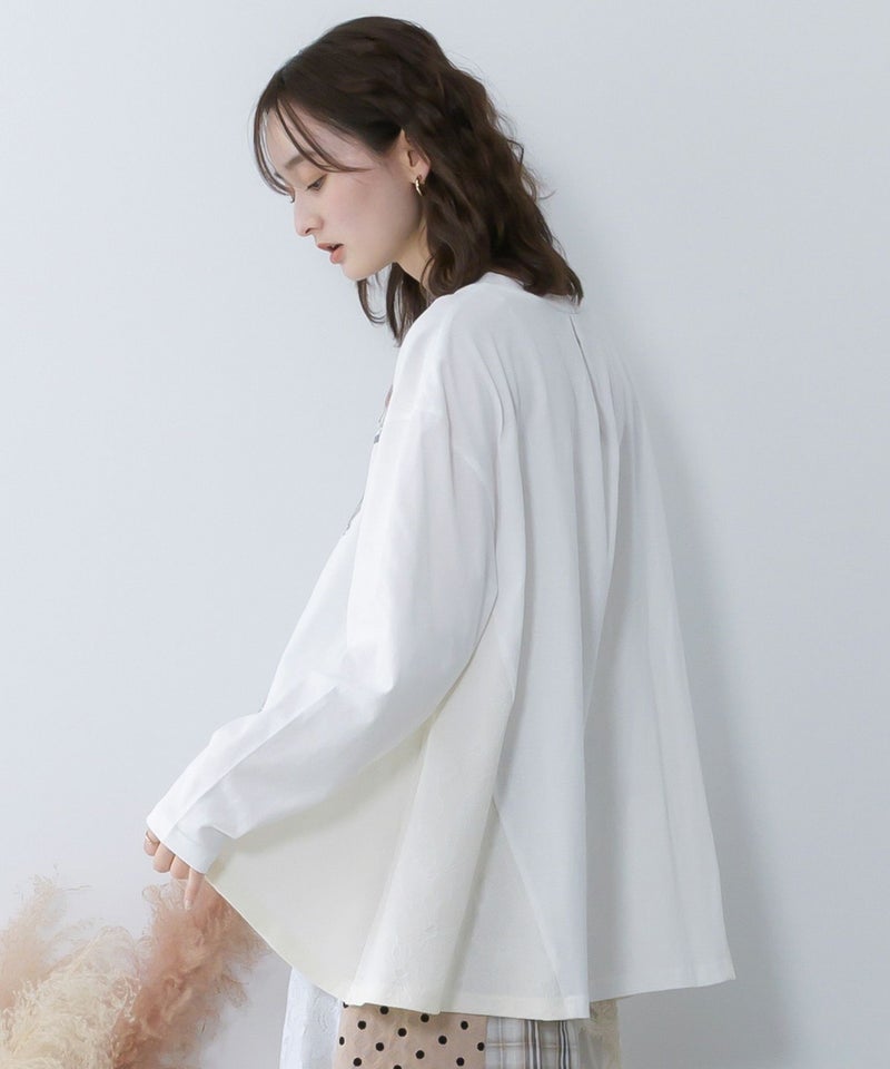 アンティークプリント柄チュニック-4