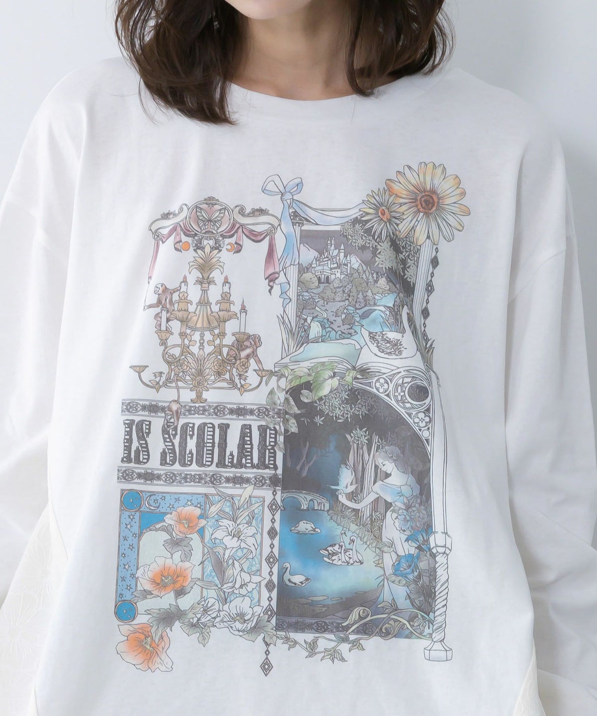 アンティークプリント柄チュニック-7