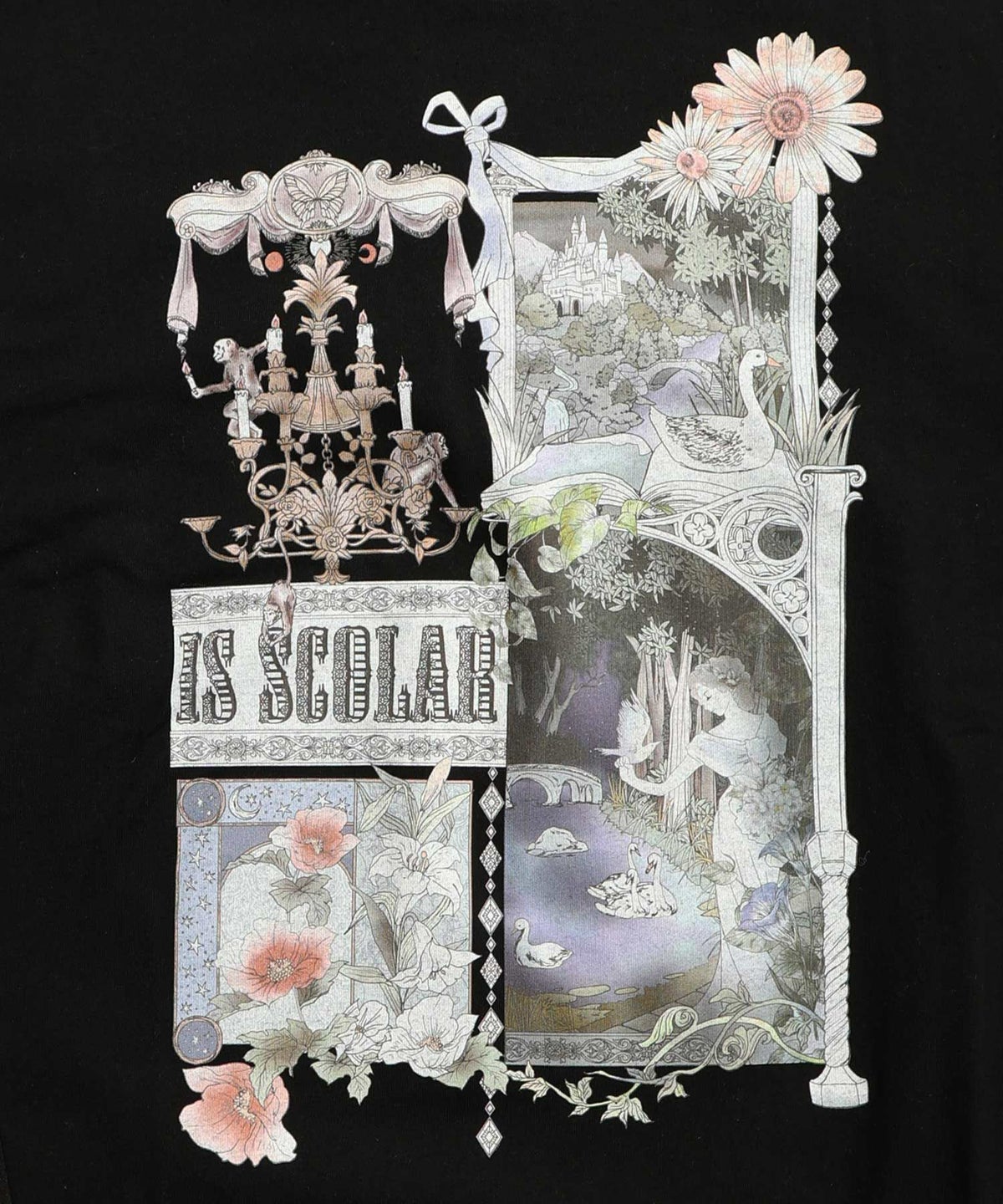 アンティークプリント柄チュニック-q15