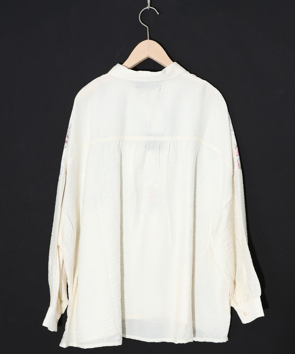 花柄布帛シャツ-10