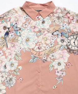 花柄布帛シャツ-17