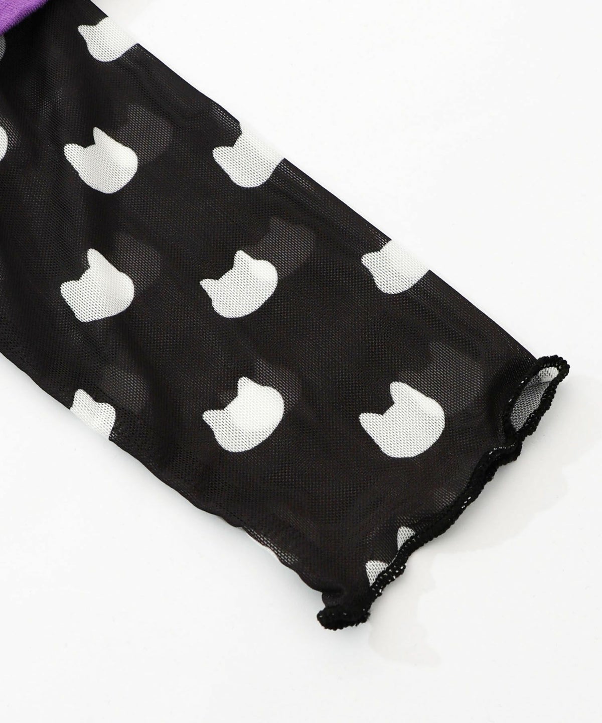 画家スカラーちゃんネコ柄チュール切替チュニック-18