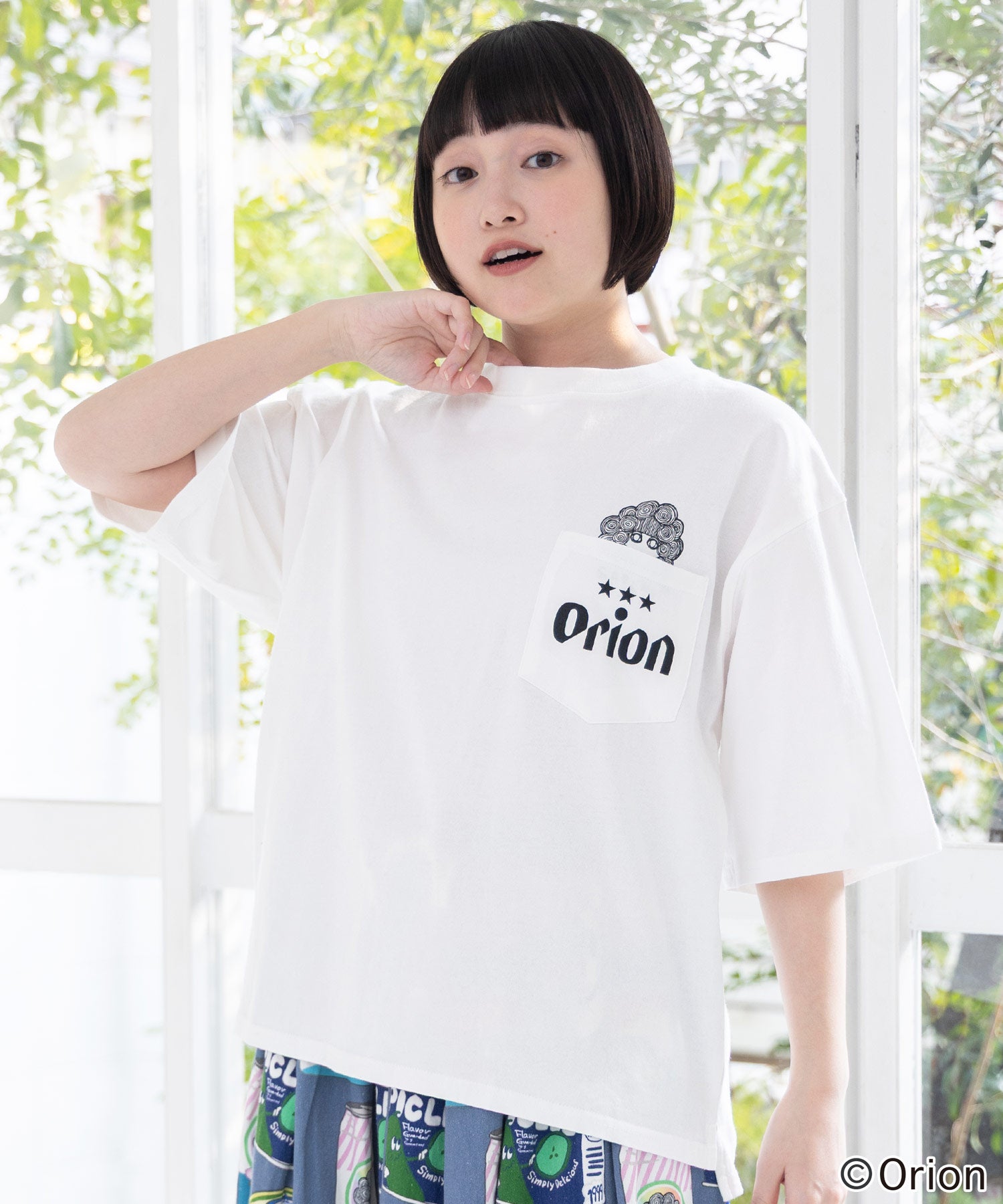 3月中旬頃発送予定】161675：orion×ScoLar sunshineトロピカルTシャツ