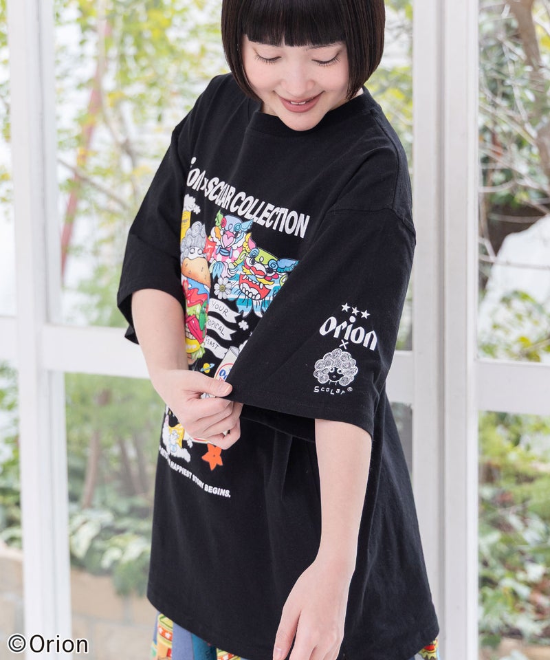 orion×ScoLar Happy Paradise Tシャツ-6