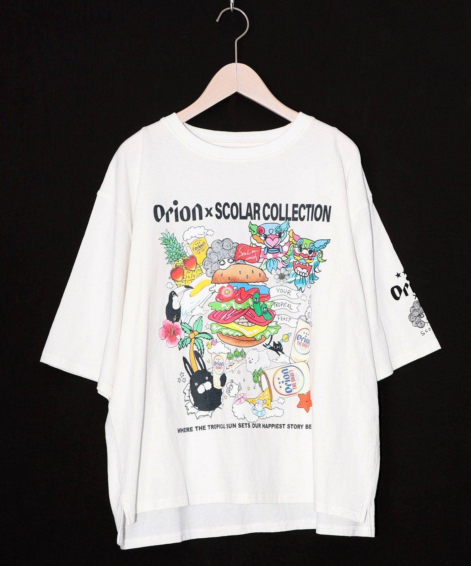 3月中旬頃発送予定】161676：orion×ScoLar Happy Paradise Tシャツの