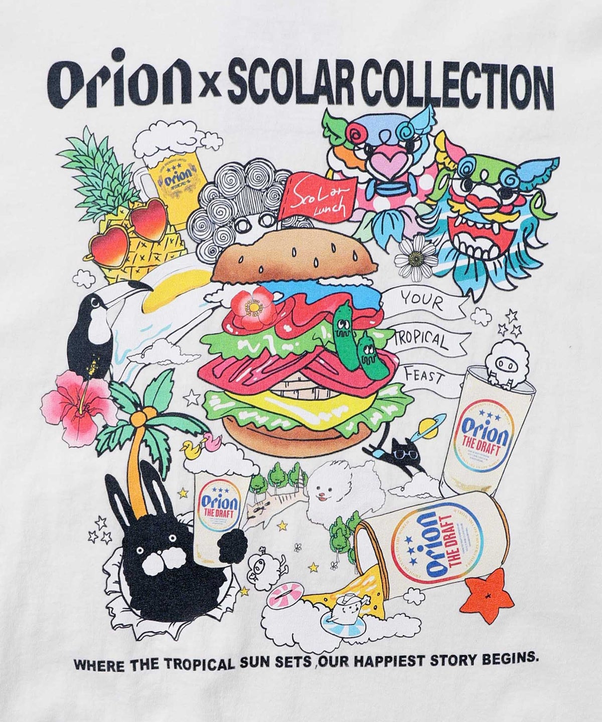 orion×ScoLar Happy Paradise Tシャツ-10
