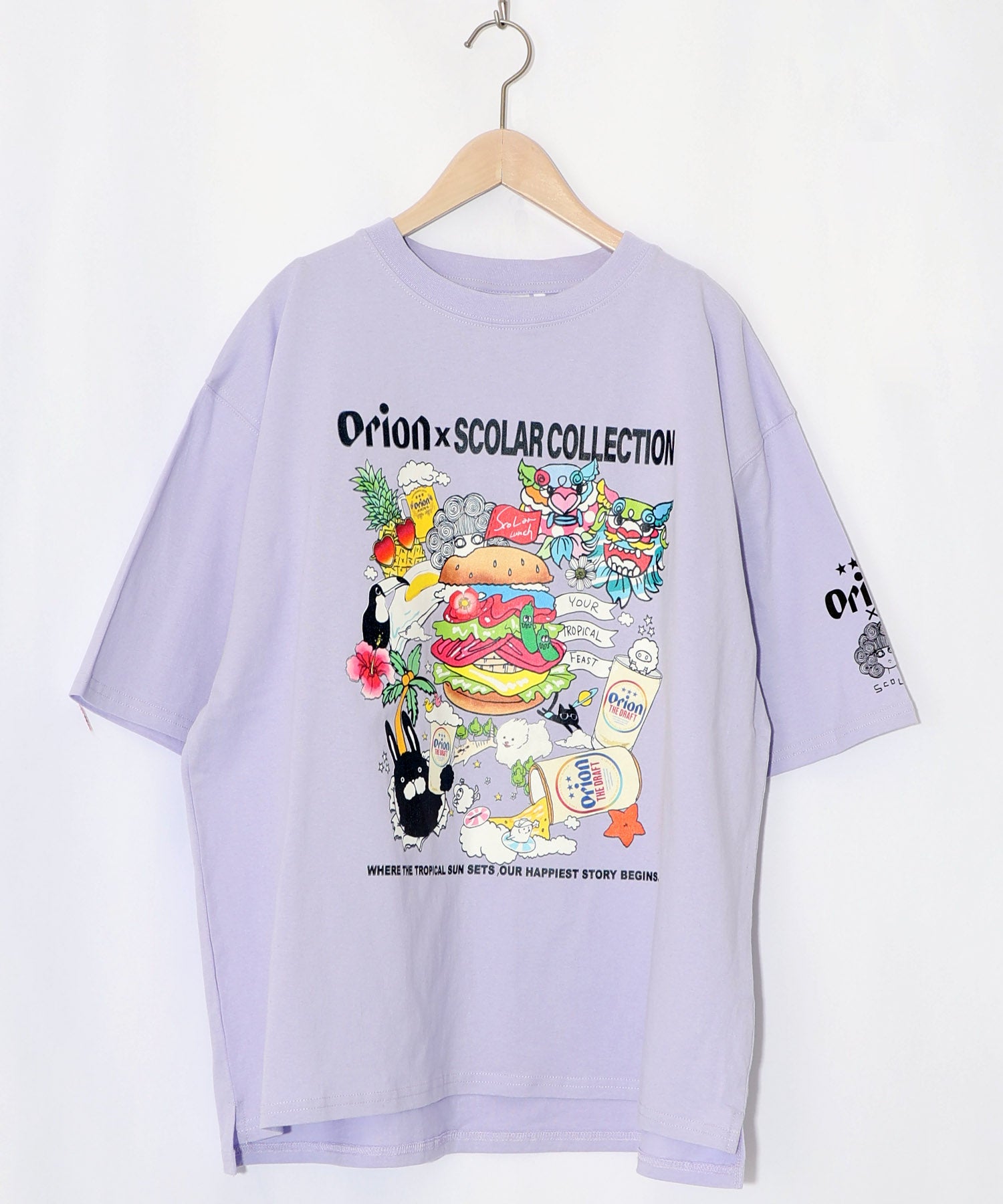 3月中旬頃発送予定】161676：orion×ScoLar Happy Paradise Tシャツの