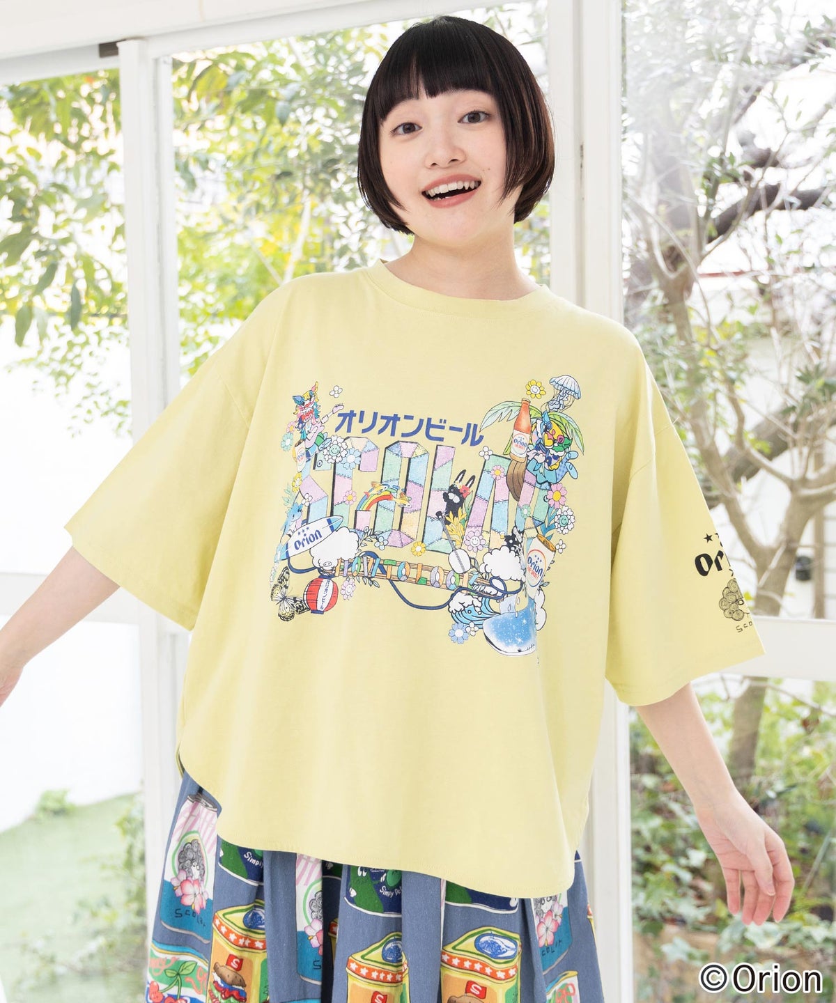 orion×ScoLar トロピカルアイランドTシャツ-1
