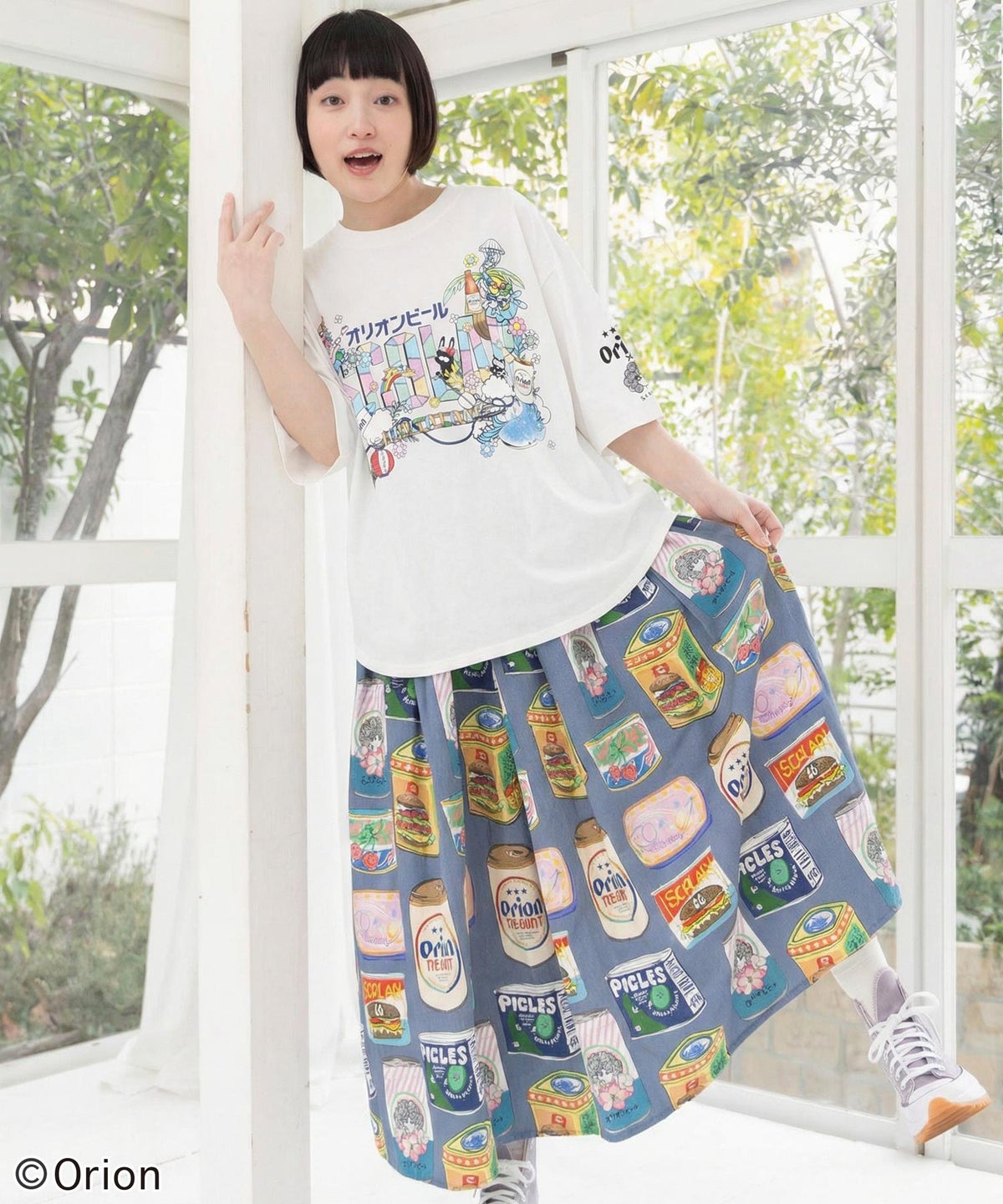 orion×ScoLar トロピカルアイランドTシャツ-2