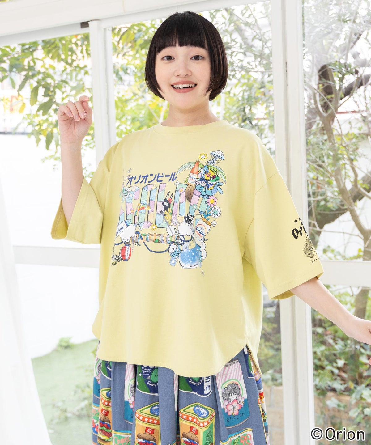 orion×ScoLar トロピカルアイランドTシャツ-3