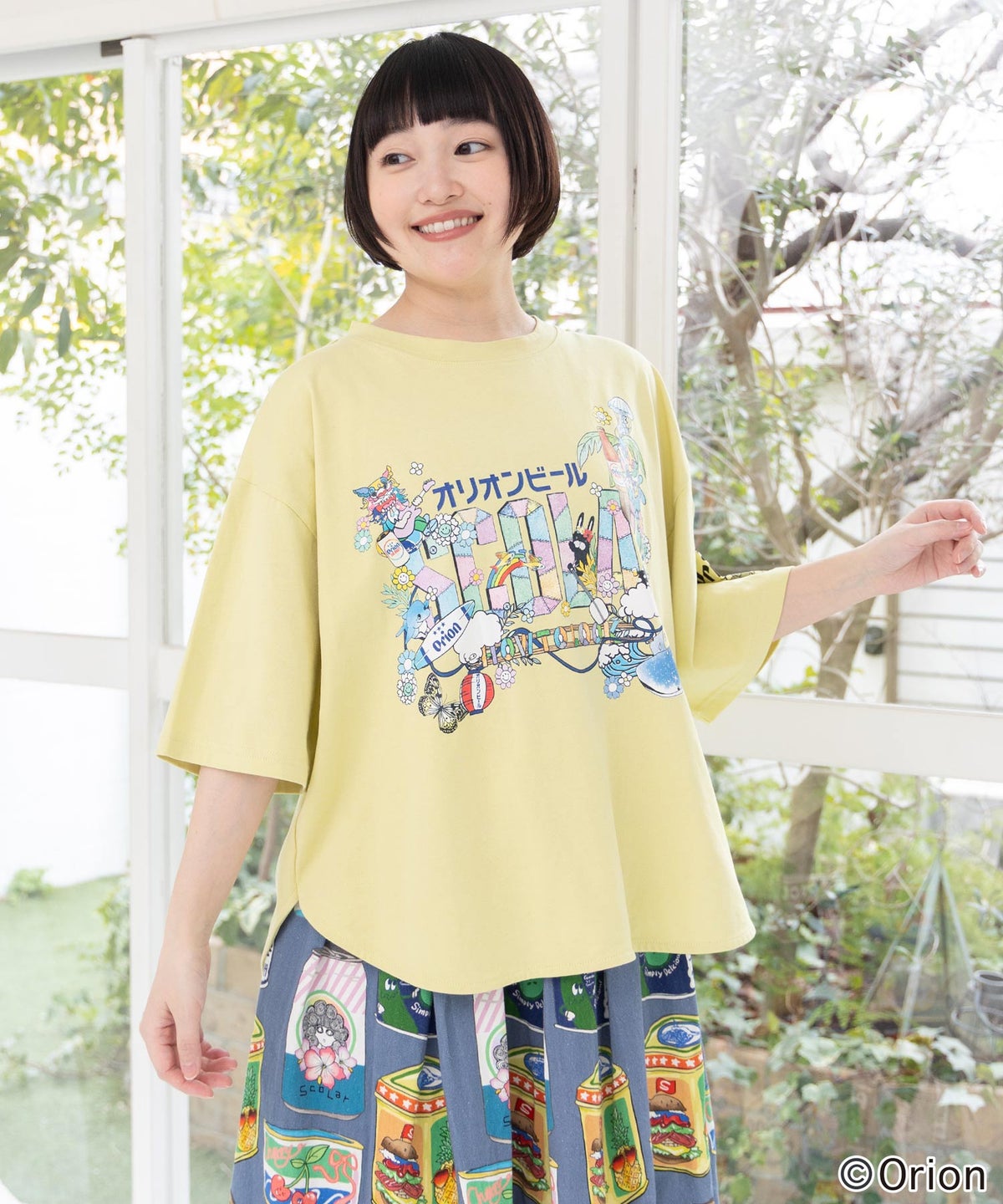 orion×ScoLar トロピカルアイランドTシャツ-4