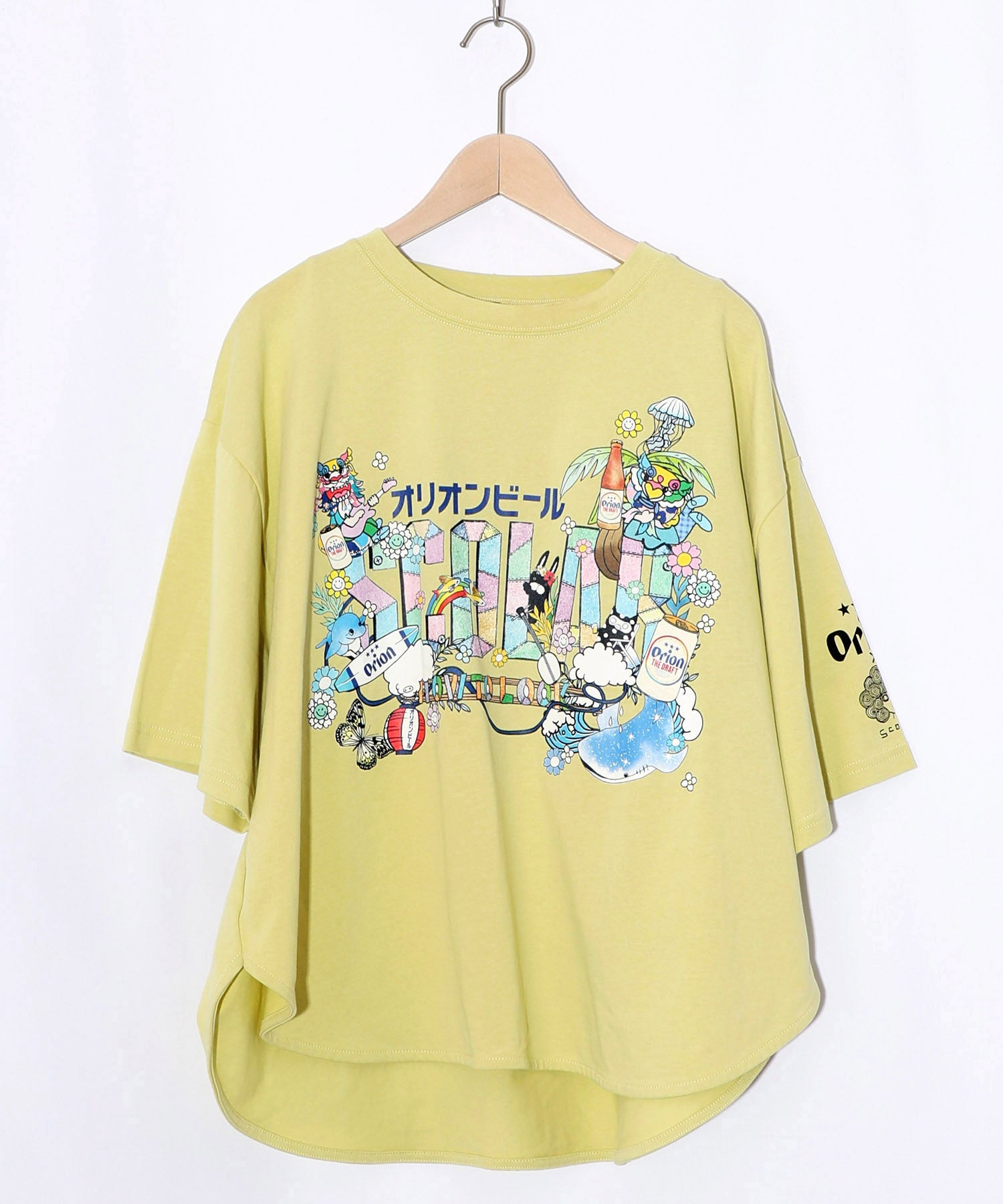 everyone オリジナル ロゴ トロピカルウール 74-0217-2-b 161677：orion×ScoLar トロピカルアイランドTシャツの通販-ScoLar