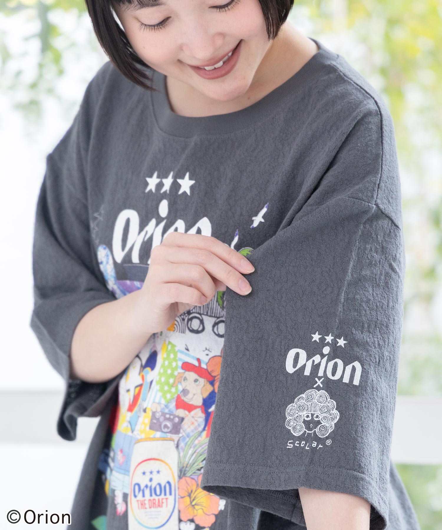 【scolar】Tシャツ 161675：orion×ScoLar sunshineトロピカルTシャツの通販-ScoLar