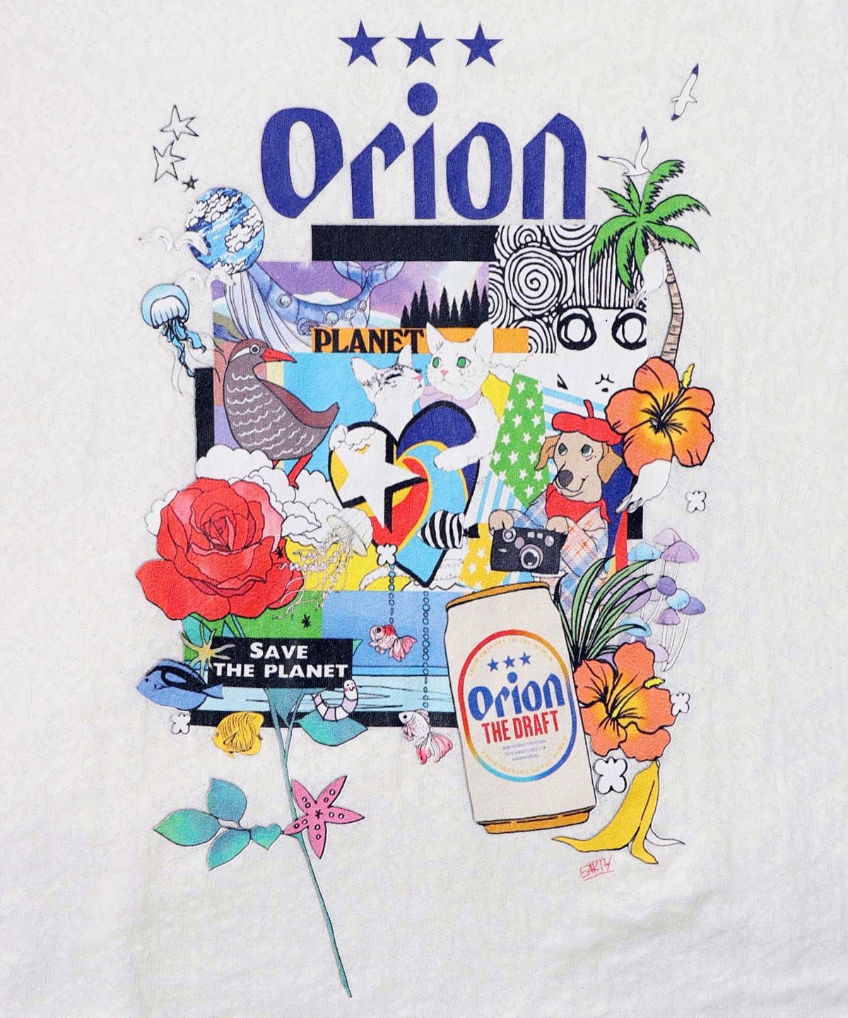 orion×ScoLar save the planet Tシャツ-10