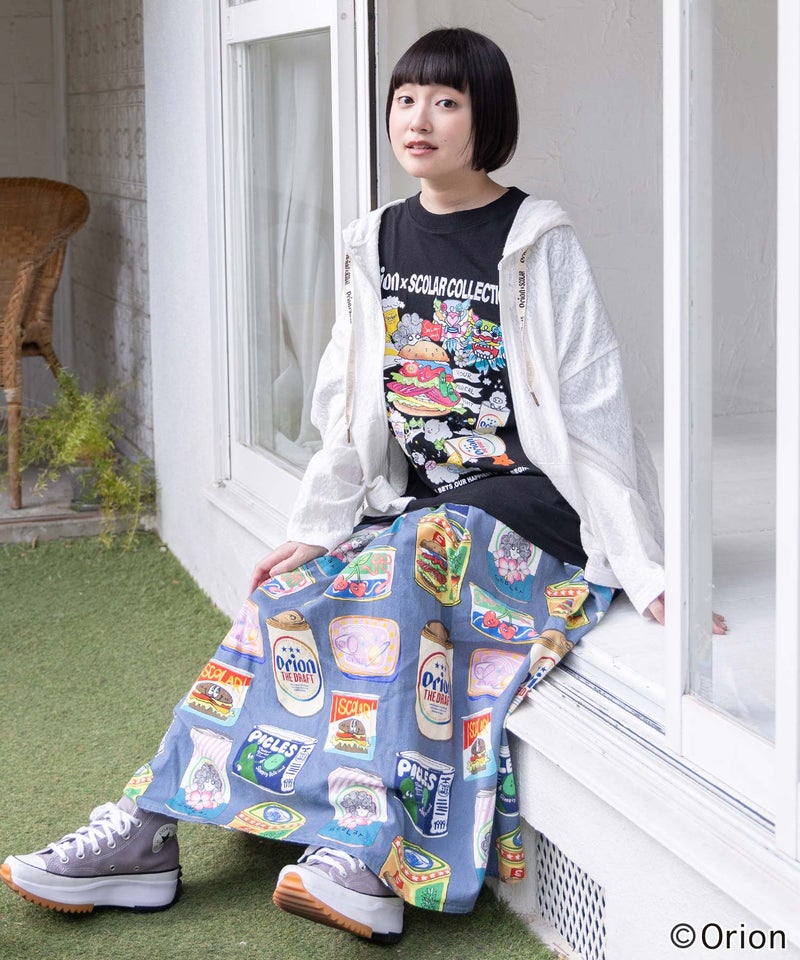 orion×ScoLar ｺﾗｰｼﾞｭ柄パーカー-5