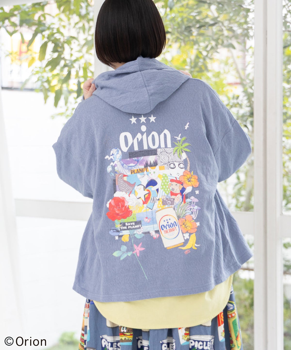 orion×ScoLar ｺﾗｰｼﾞｭ柄パーカー-9