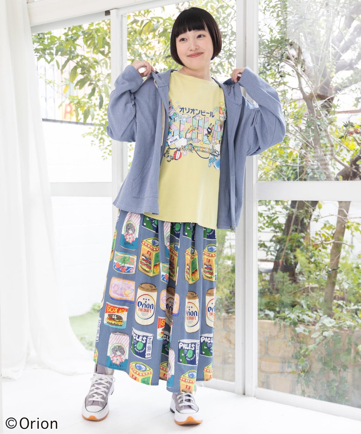 orion×ScoLar ｺﾗｰｼﾞｭ柄パーカー-10