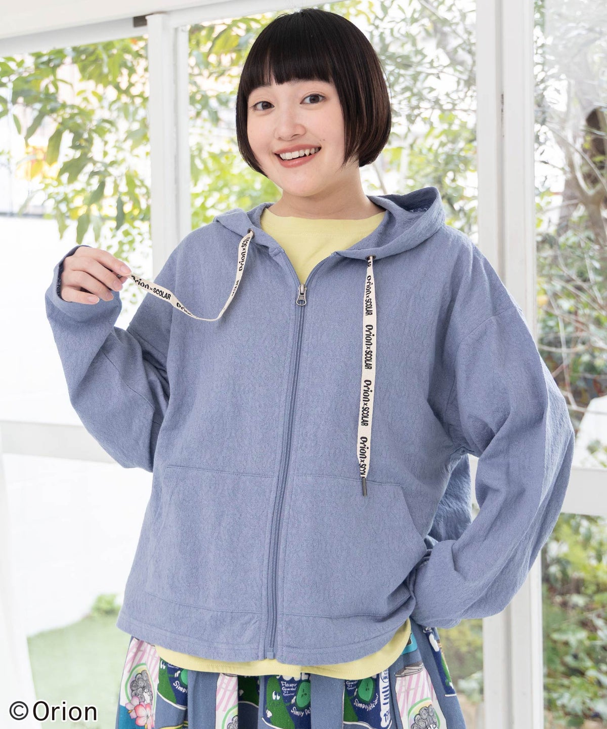 orion×ScoLar ｺﾗｰｼﾞｭ柄パーカー-12