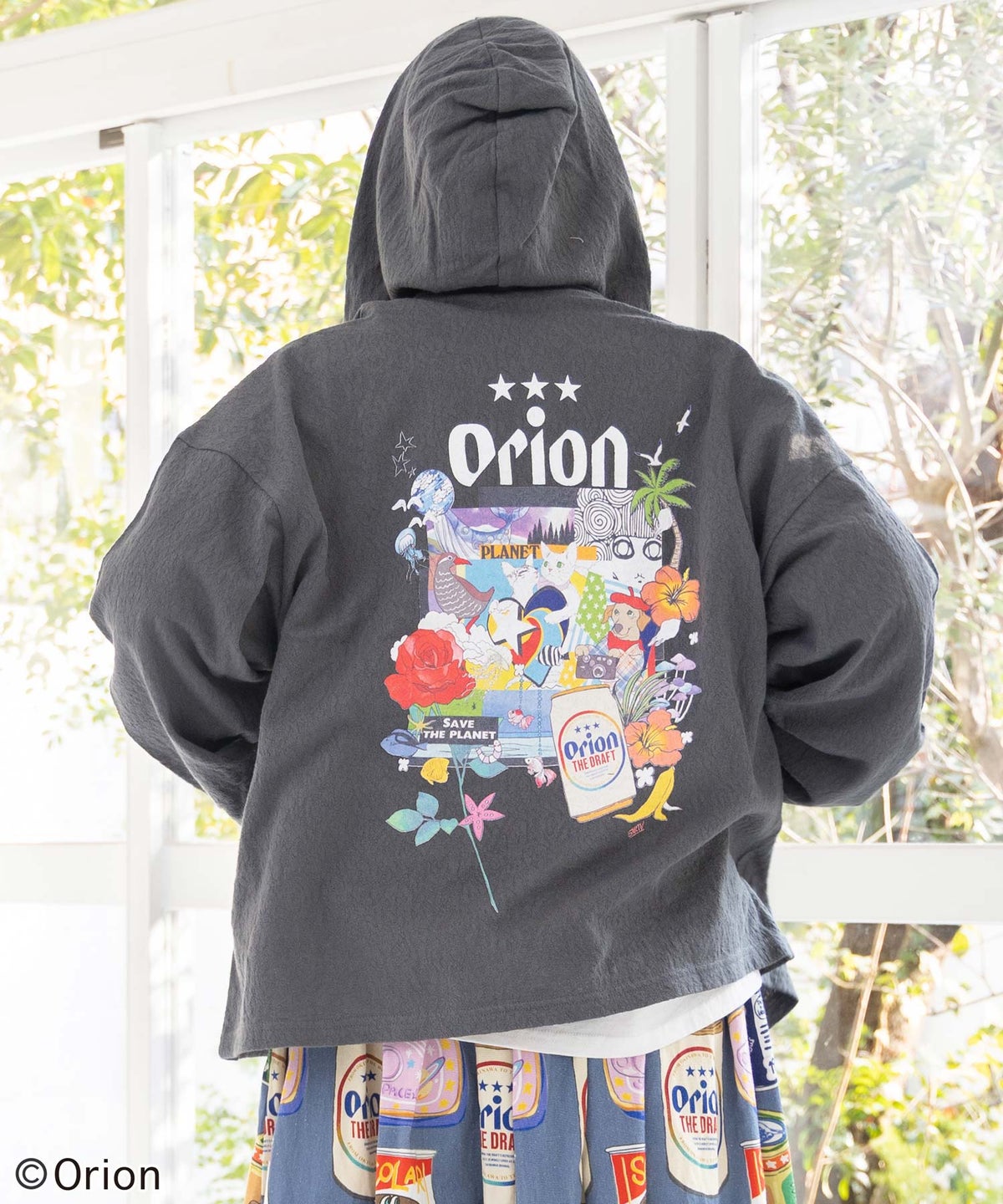 orion×ScoLar ｺﾗｰｼﾞｭ柄パーカー-15