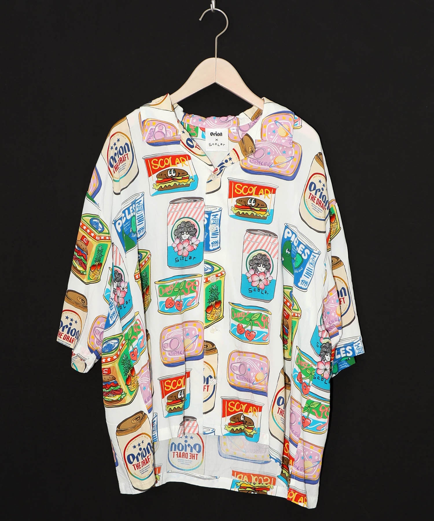 161682：orion×ScoLar トロピカルポップ缶総柄シャツの通販-ScoLar