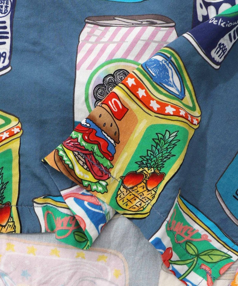 orion×ScoLar トロピカルポップ缶総柄シャツ-25