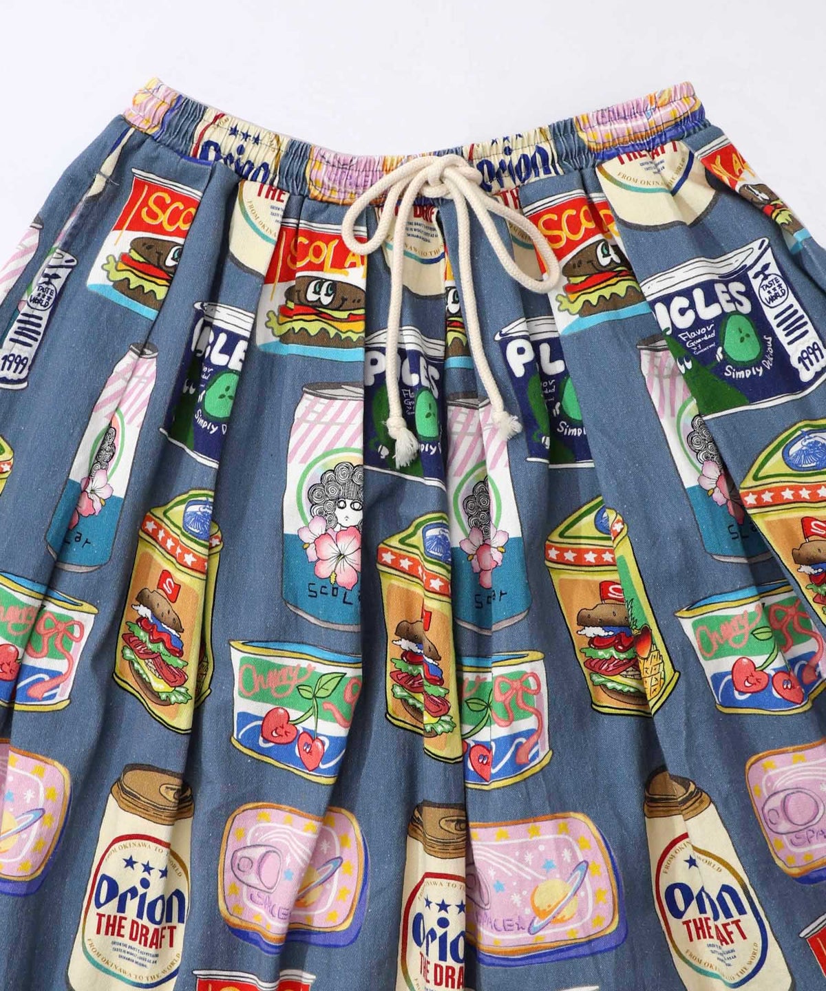orion×ScoLar トロピカルポップ缶総柄スカート-19