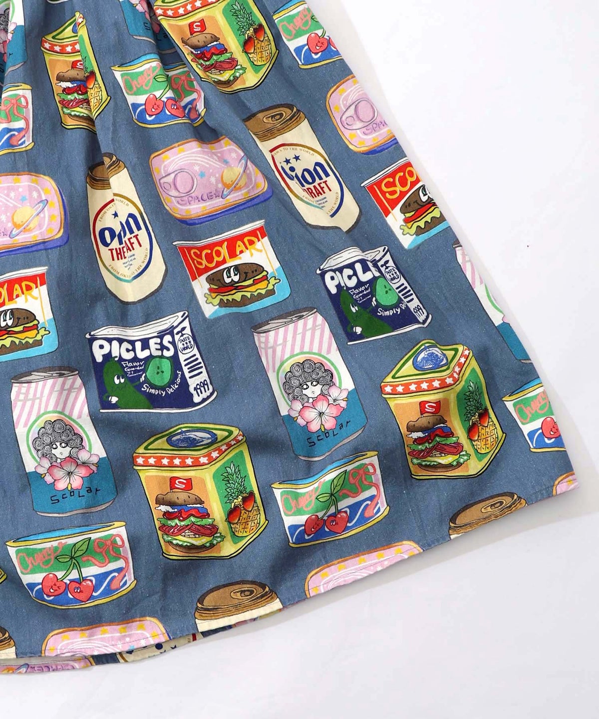 orion×ScoLar トロピカルポップ缶総柄スカート-20