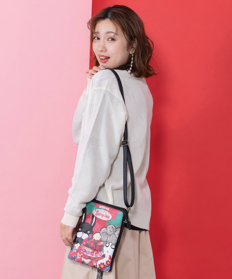 スカラーちゃんラビルパンケーキ柄ミニショルダー-2