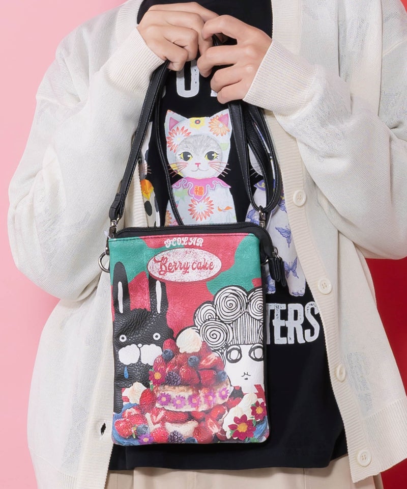 スカラーちゃんラビルパンケーキ柄ミニショルダー-4