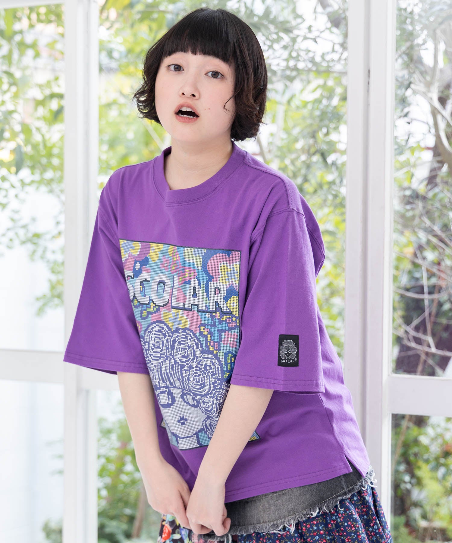 161637：ピクセルアートスカラーちゃんTシャツの通販-ScoLar