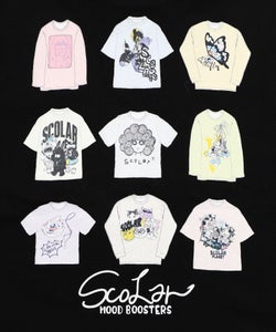 胸ポケット付き ストリート風バックプリントTシャツ-25