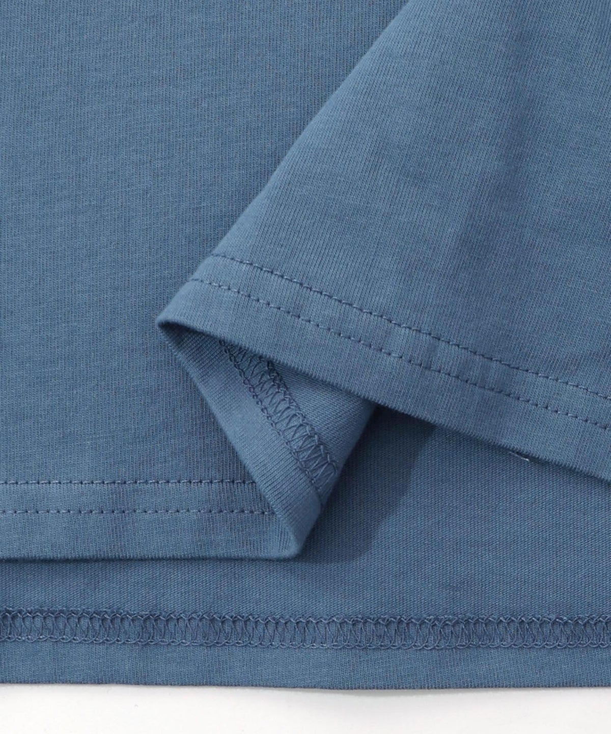 胸ポケット付き ストリート風バックプリントTシャツ-33