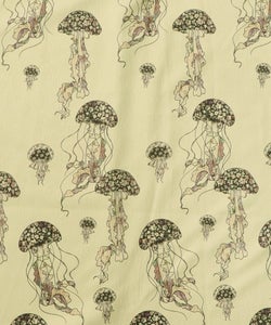 ネコorクラゲ柄×テレコ素材 ノースリーブワンピース-20