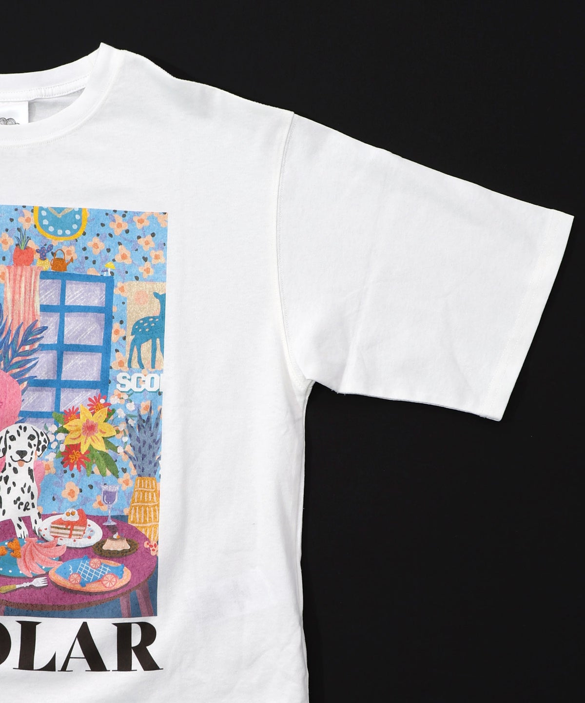 スカラールーム柄Tシャツ-16